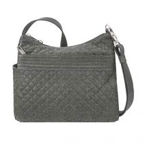 Travelon: Anti-Theft Boho Square Crossbody Bag - Gray Heather