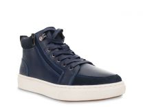 Propet Women's Kasia High-Top Side-Zip Sneaker Navy Leather - WCA006LNVY