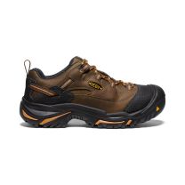 KEEN Utility Men's Braddock Low Soft Toe Work Shoe Cascade/Orange Ochre - 1014606