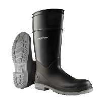 DUNLOP 16" PolyGoliath PVC Steel Toe ESD Waterproof Pull On Work Boot Grey - 89682