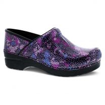 Dansko Women's Professional Dotty Abstract Patent Leather Clog - 606410202