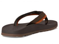 Chaco Men's Lowdown Leather Flip Sandal, Coffee, 10