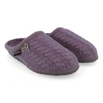 HAFLINGER Women's Herzerl Slipper Mauve  - 613123-5