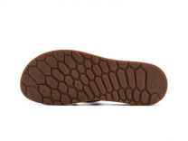 Chaco Women's Lowdown Leather Flip Sandal, Burnt Chestnut, 9