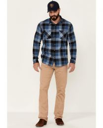 Howitzer Men's Admiral Plaid Long Sleeve Button-Down Flannel Shirt