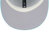 New Era Men's Aqua Miami Dolphins 2024 Sideline Statement 9FIFTY Snapback Hat