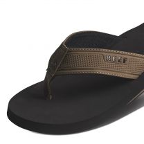 Reef Men's The Layback Sandal, Black/Tan, 12