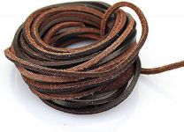 72" Replacement Leather Shoe & Boot Laces Brown 2 (brown on both sides) - 72-LEATHER BROWN2