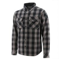 Caterpillar Work Wear Men's Buffalo Check Flannel Overshirt Charcoal/Black - 1610031-12914