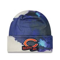 New Era Men's Navy Chicago Bears 2022 Sideline Ink Dye Cuffed Knit Hat