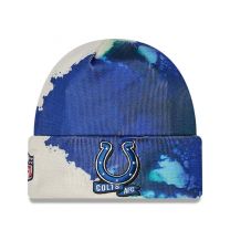 New Era Men's Royal Indianapolis Colts 2022 Sideline Ink Dye Cuffed Knit Hat