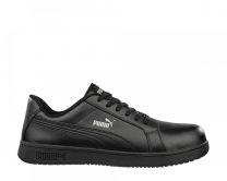 PUMA Safety Men's Iconic Low Composite Toe SD Work Shoes Black Smooth Leather - 640005