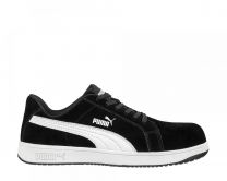 PUMA Safety Women's Iconic Low Composite Toe EH Work Shoes Black Suede - 640115