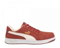PUMA Safety Men's Iconic Low Composite Toe EH Work Shoes Red Suede - 640045