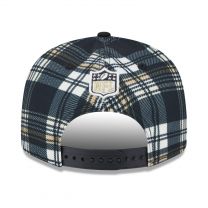 New Era Men's Black New Orleans Saints 2024 Sideline Statement 9FIFTY Snapback Hat