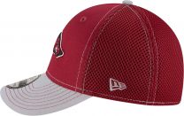 New Era Men's Arkansas Razorbacks Cardinal/Grey Team Front Neo 39Thirty Stretch Fit Hat (ML)