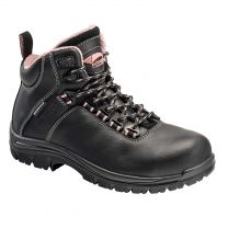 Avenger Women's 6" Breaker Composite Toe EH PR Waterproof Work Boot Black/Pink - A7287