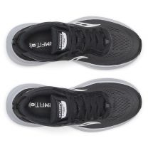 Saucony Women's Lancer Run Sneaker, Black/White, 6.5