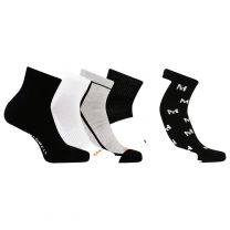 Merrell Unisex Recycled Cushion Hiking Ankle Sock - Arch Support and Moisture Wicking 6 pair per pack, Black Multi-Colored,9.5-12 Women's / 8.5-13