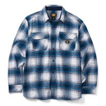 CAT Men's 1610031 Buffalo Check Overshirt - 2X-Large Regular - White/Detroit Blue