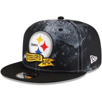 New Era Men's Pittsburgh Steelers 2022 Sideline 9FIFTY Ink Dye Snapback Hat