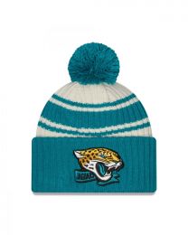 New Era Jacksonville Jaguars NFL 2022 Sideline Sport Knit Chrome White Blue Beanie - One-Size, Blue, One Size