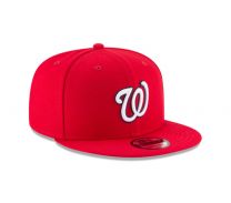 New Era 9Fifty MLB Washington Nationals Basic Red Snapback Hat 11590989 One Size