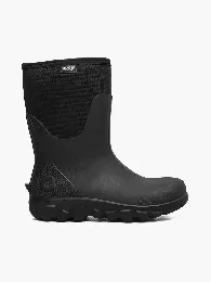 BOGS Men's Classic Seamless Mid Rain Boot Black - 73342-001