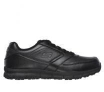 SKECHERS WORK Men's Relaxed Fit: Nampa SR Soft Toe Slip Resistant Work Shoe Black - 77156-BLK