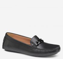 Johnston & Murphy Women's Maggie Chain Moc Black Calfskin - 78-14875