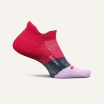 Feetures Unisex Elite Max Cushion No Show Tab Socks Berry - EC50423