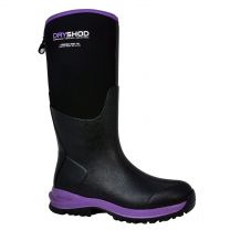 Dryshod Women's Legend MXT Hi Pull On Boot Black/Purple - LGX-WH-BKPP