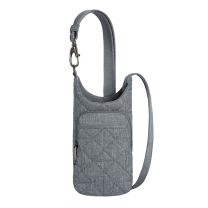 Travelon Boho Anti-Theft Insulated Water Bottle Tote Gray Heather - 43426-52T