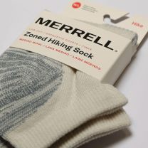 Merrell -men's and -women's Zoned Cushioned Wool Hiking Socks-1 Pair Pack-Breathable Unisex Arch Support, Whisper