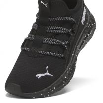 PUMA One4All Sneaker, Black White, 2 US Unisex Little
