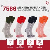FoxRiver womens Wick Dry Outlander Heavyweight Boot & Field Mid-calf hiking