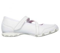 Skechers Girls' Biker II - Campus Craze Maryjane White - 82221L-WHT
