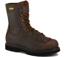 WORK ZONE Men's 8'' Composite Toe Waterproof Work Boot Brown - C880