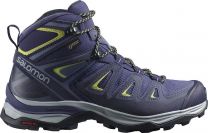 Salomon Women's X Ultra 3 Mid Crown Blue/Sunny Lime/Evening Blue - 398691