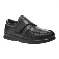 Propet Men's Pucker Moc Strap Shoe Black - M3925B