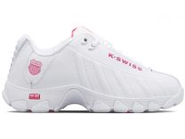 K-Swiss Women's ST329 CMF Sneaker White/Shocking Pink - 93426-156
