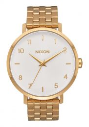 Nixon Women's Arrow Stainless Steel Watch All Gold/White -  A1090504-00