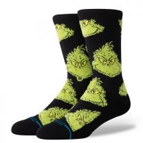 Stance Unisex The Grinch x Stance Mean One Crew Socks Black - A555D22MEA-BLK