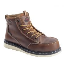 Avenger Men's 6" Moc Toe Wedge Carbon Composite Toe EH Waterproof Work Boot Brown - A7507