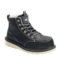 Avenger Women's 6" Moc Toe Wedge Carbon Composite Toe Waterproof Work Boots Black - A7552