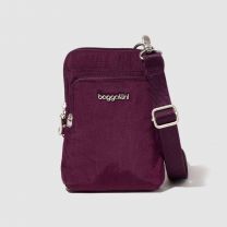 Baggallini Securtex Anti-Theft Activity Crossbody Bag Mulberry - AAC459-B0179