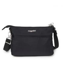 Baggallini Securtex® Anti-Theft Memento Crossbody Bag Black - AME460-B0001
