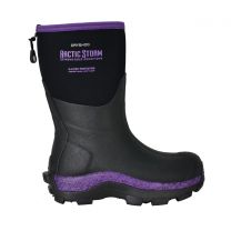 Dryshod Women's Arctic Storm Mid Extreme-Cold Conditions Winter Boot Black/Purple - ARS-WM-PP