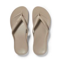 Archies Unisex Arch Support Flip Flops Taupe - TAP-HAS