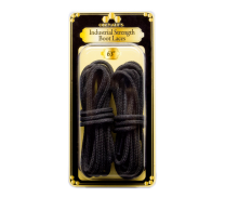 Obenauf's Industrial Strength Boot Laces Black Waxed Round - 54 Inch (1 pair) - 1108-54